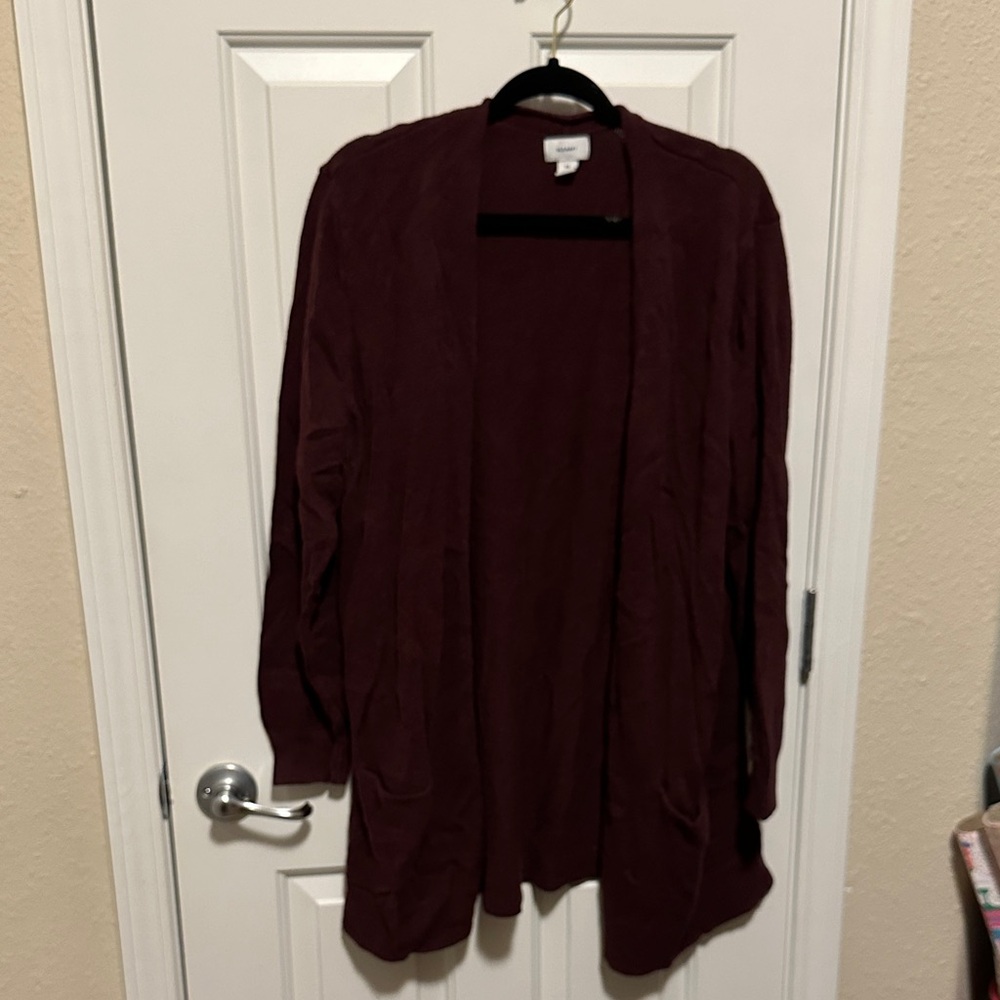 Old Navy Women's Maroon Cardigan